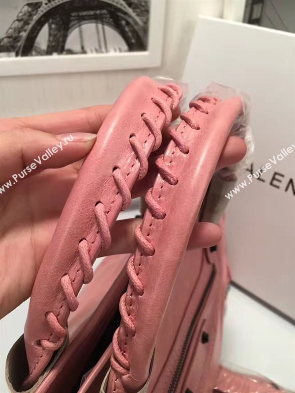 Balenciaga city large red rose bag 4367