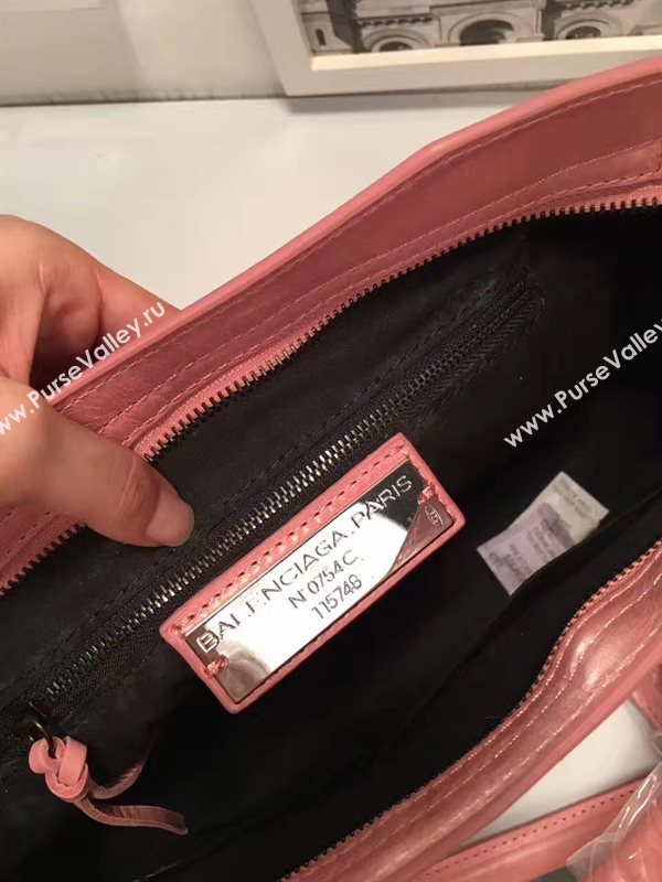 Balenciaga city large red rose bag 4367