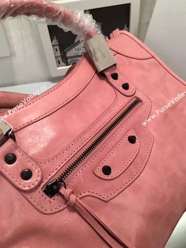 Balenciaga city large red rose bag 4367