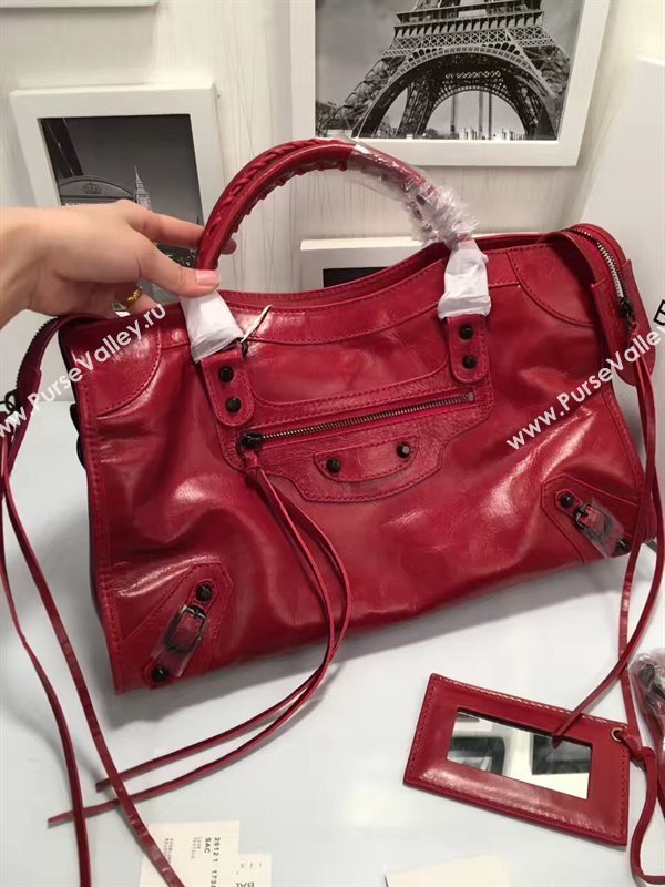 Balenciaga city wine large bag 4368