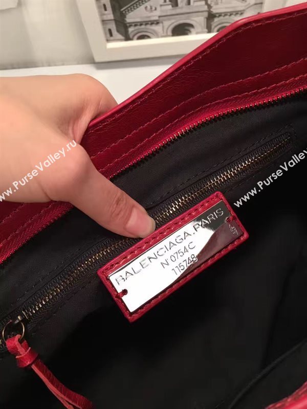 Balenciaga city wine large bag 4368