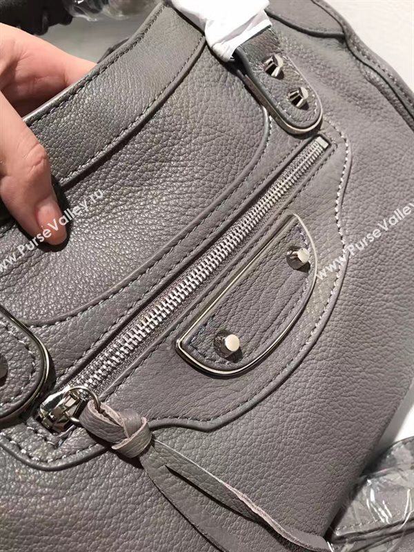 Balenciaga city large gray goatskin bag 4370
