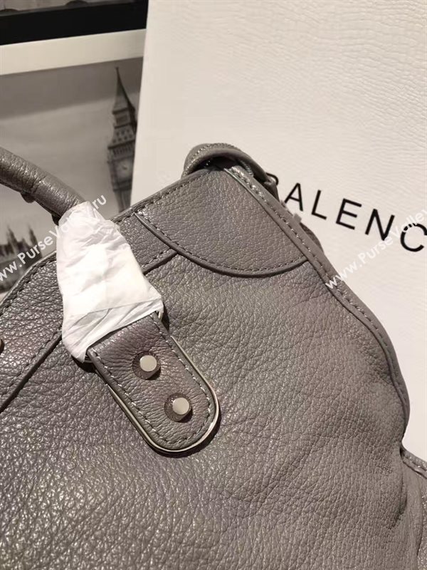 Balenciaga city large gray goatskin bag 4370