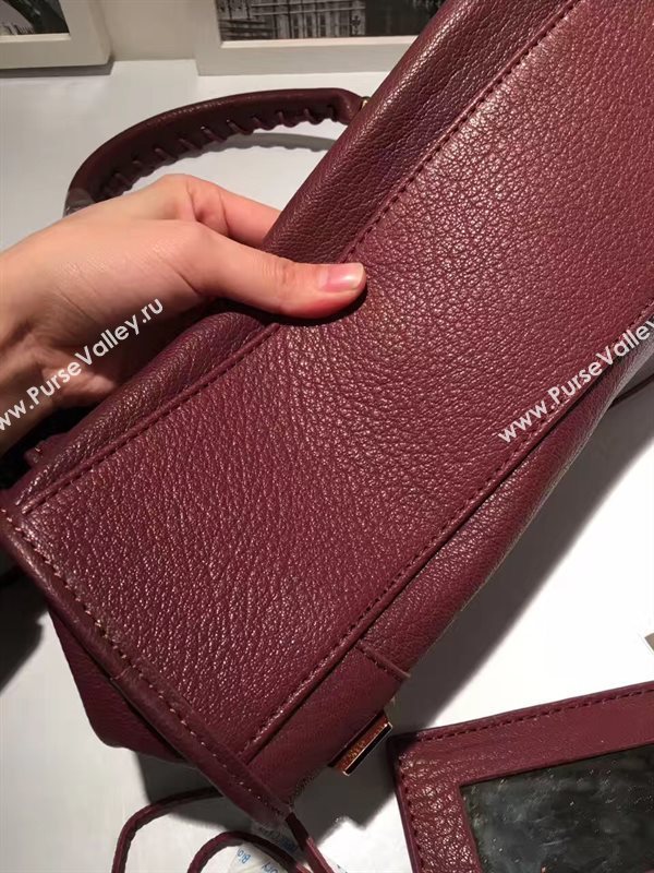 Balenciaga city large wine goatskin bag 4372