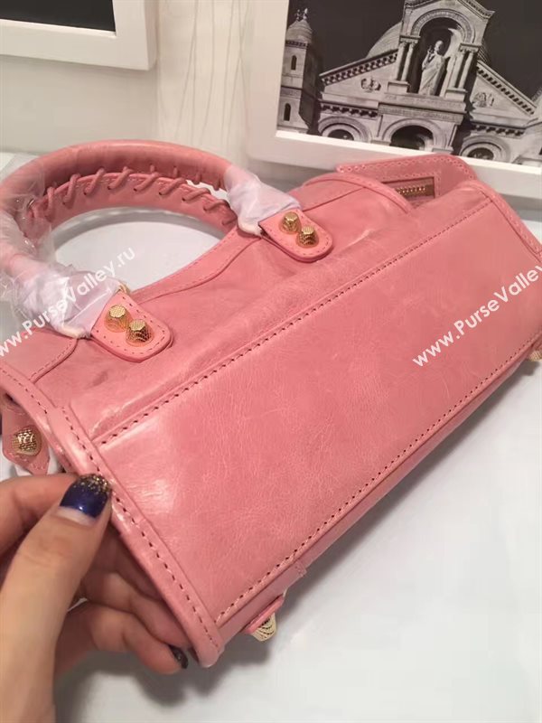 Balenciaga city pink mini bag 4375