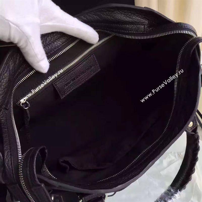 Balenciaga city large goatskin black bag 4378