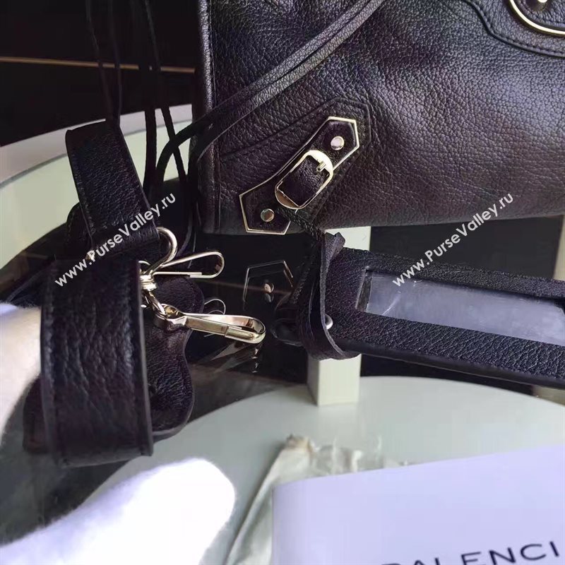 Balenciaga city large goatskin black bag 4378