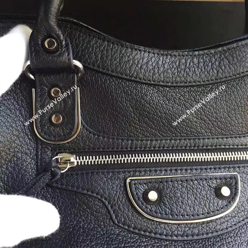 Balenciaga city large goatskin black bag 4378