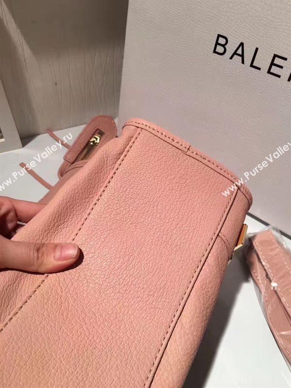 Balenciaga city large goatskin pink bag 4379