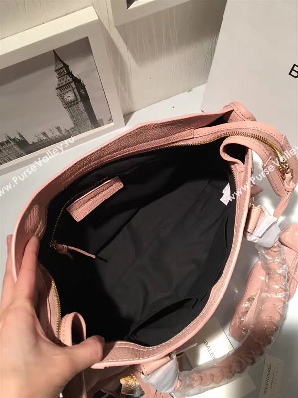 Balenciaga city large goatskin pink bag 4379