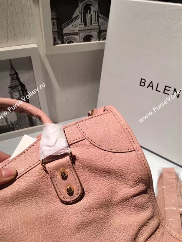 Balenciaga city large goatskin pink bag 4379