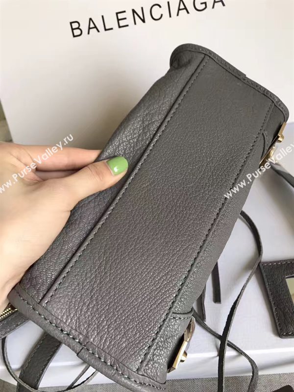 Balenciaga city gray goatskin mini bag 4384