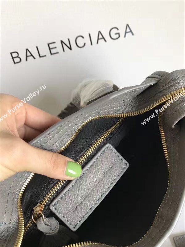 Balenciaga city gray goatskin mini bag 4384