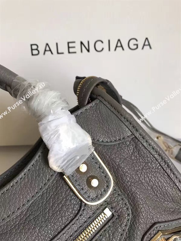 Balenciaga city gray goatskin mini bag 4384