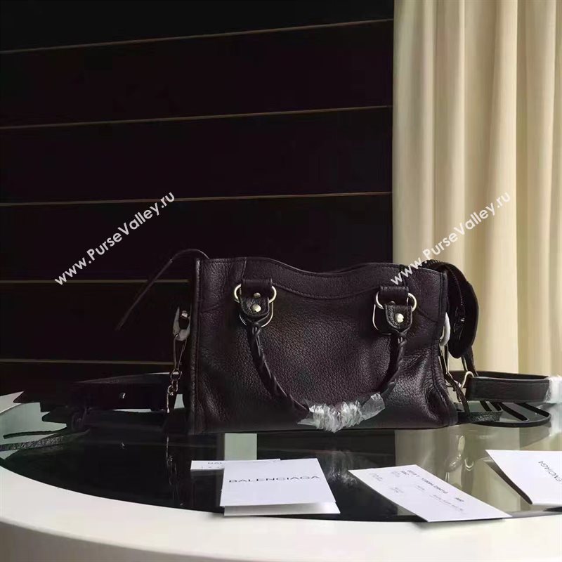 Balenciaga city black goatskin mini bag 4385
