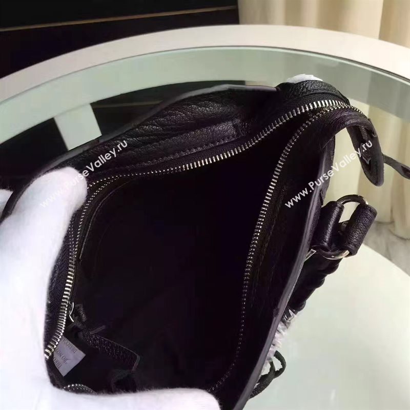 Balenciaga city black goatskin mini bag 4385