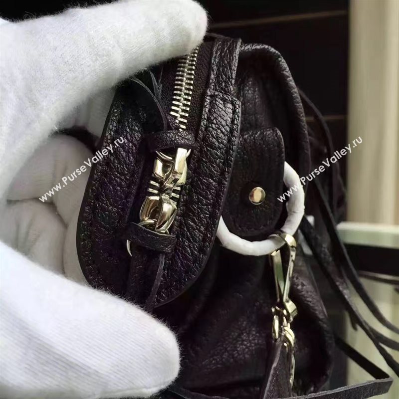 Balenciaga city black goatskin mini bag 4385