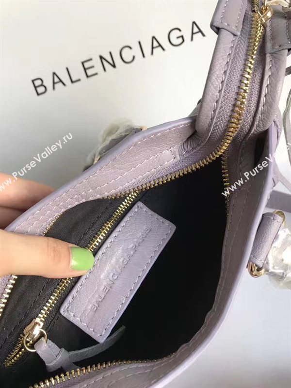 Balenciaga city mini gray goatskin bag 4386