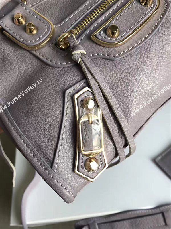 Balenciaga city mini gray goatskin bag 4386