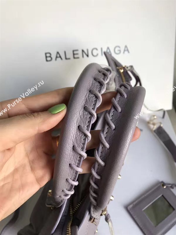 Balenciaga city mini gray goatskin bag 4386