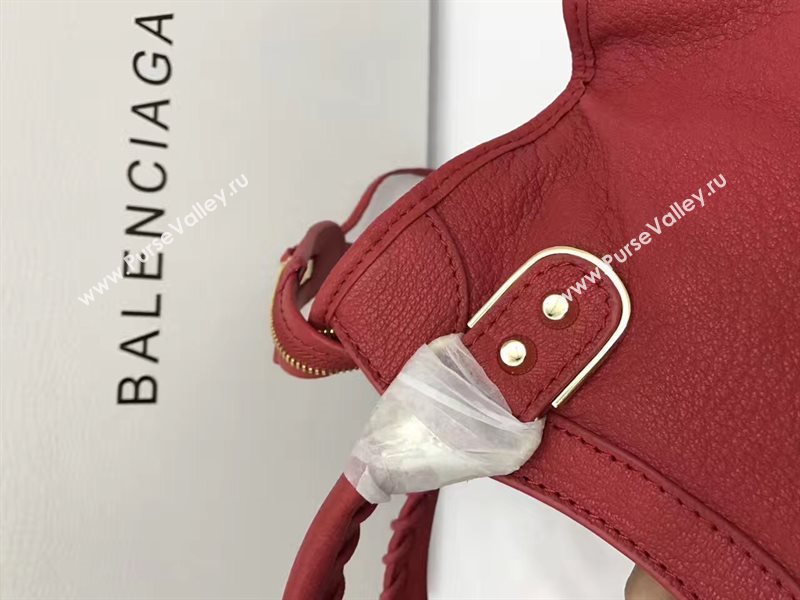 Balenciaga city mini red goatskin bag 4387