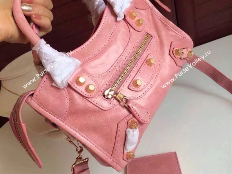 Balenciaga city mini pink bag 4390