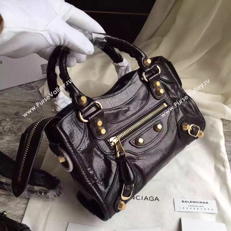 Balenciaga city black mini bag 4391