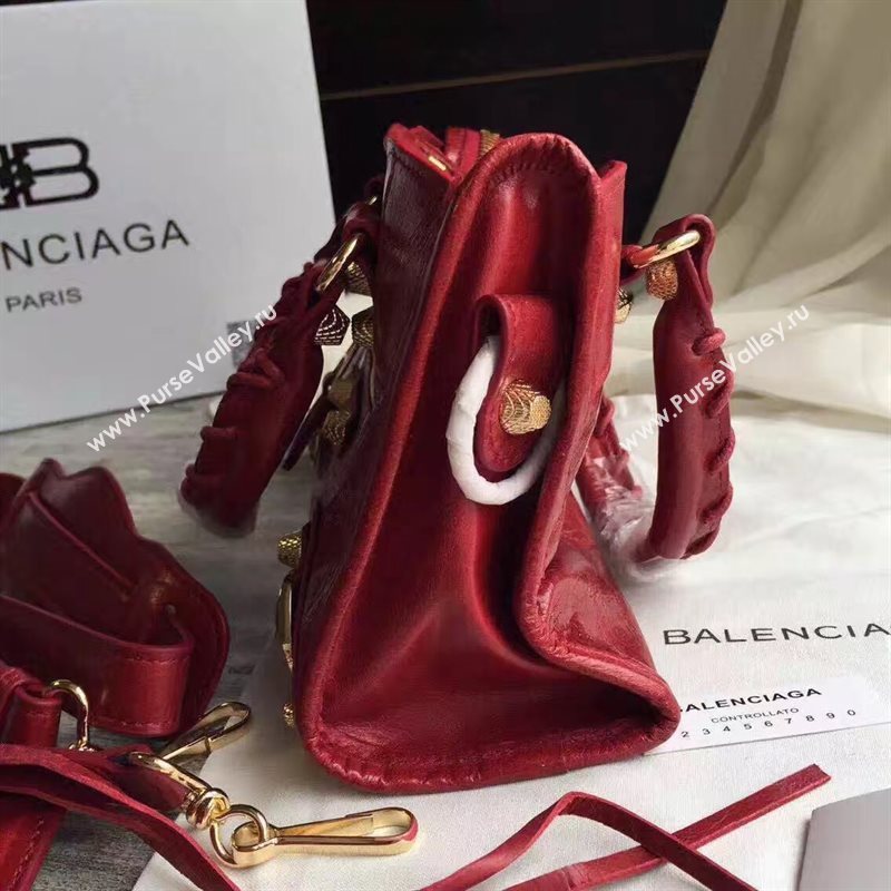 Balenciaga city mini wine bag 4392