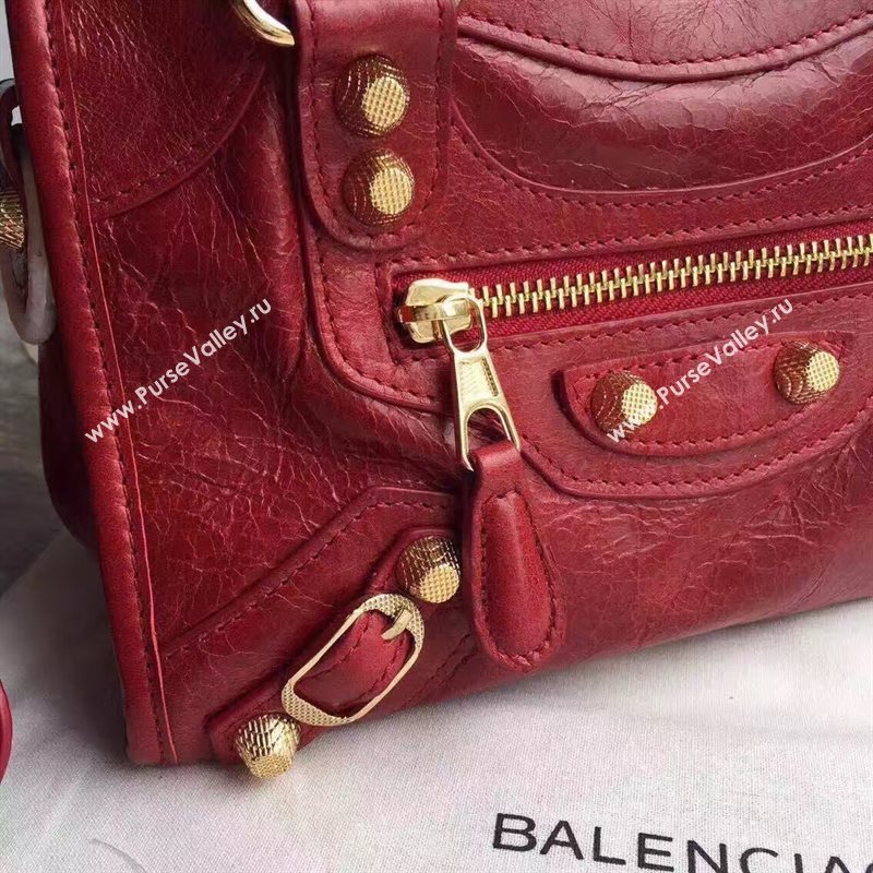 Balenciaga city mini wine bag 4392
