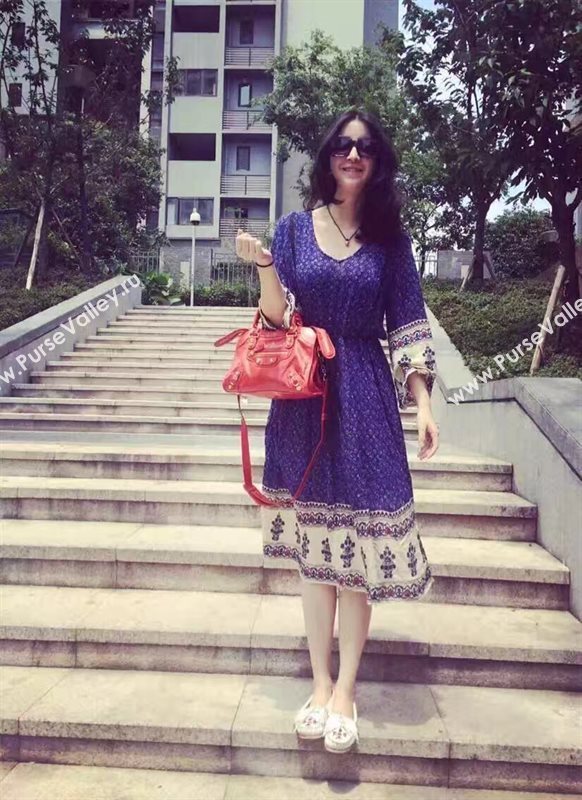 Balenciaga city mini wine bag 4392