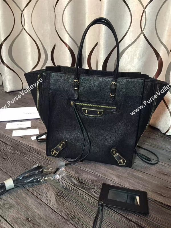 Balenciaga city large goatskin black bag 4394