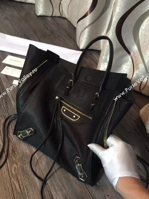 Balenciaga city large goatskin black bag 4394