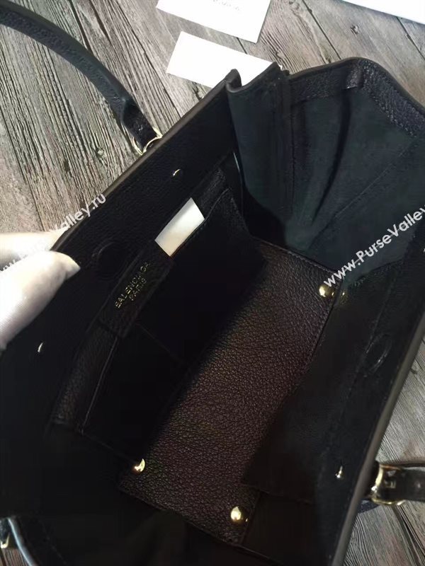 Balenciaga city mini goatskin black bag 4395