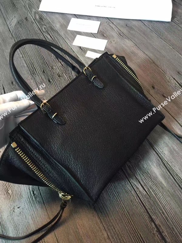 Balenciaga city mini goatskin black bag 4395