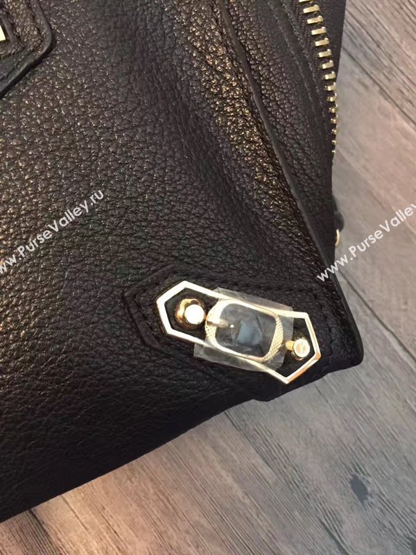 Balenciaga city mini goatskin black bag 4395