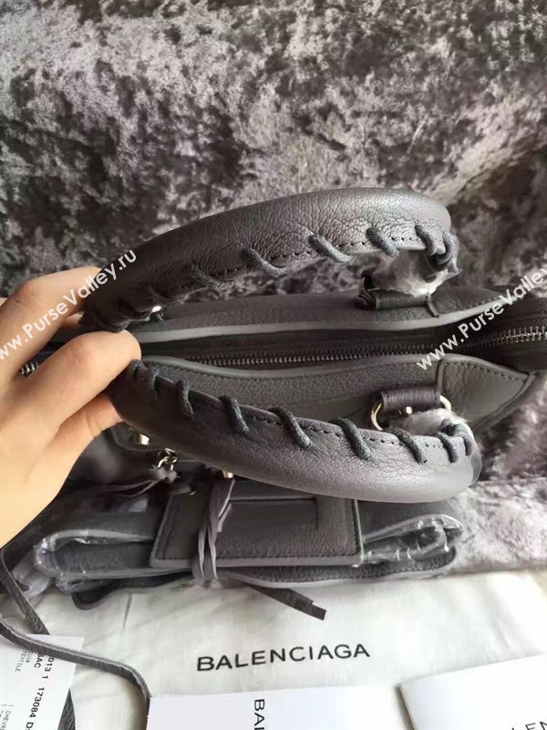 Balenciaga city mini gray goatskin bag 4396
