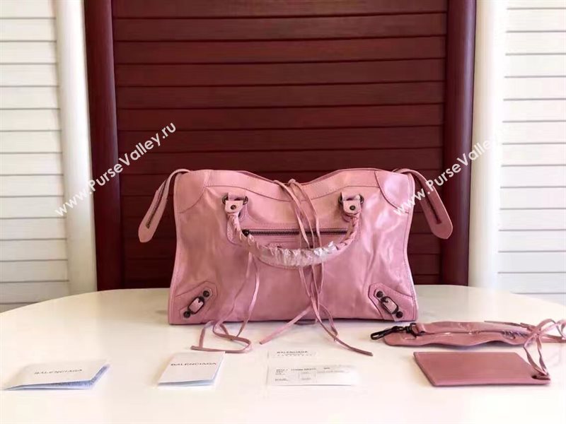 Balenciaga city large pink bag 4397