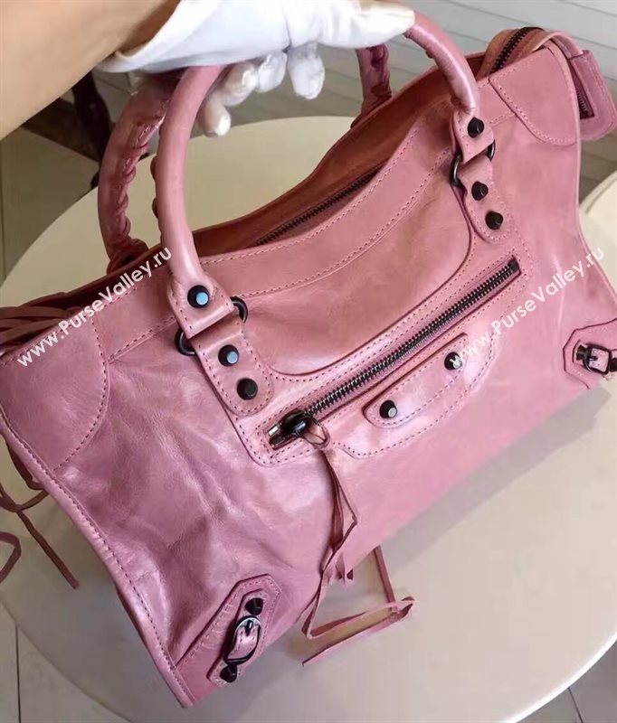 Balenciaga city large pink bag 4397