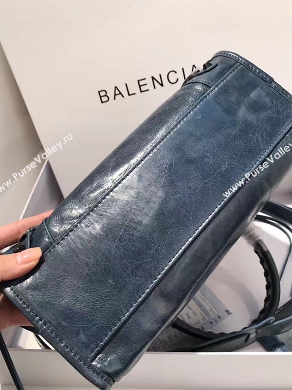 Balenciaga city small navy bag 4398