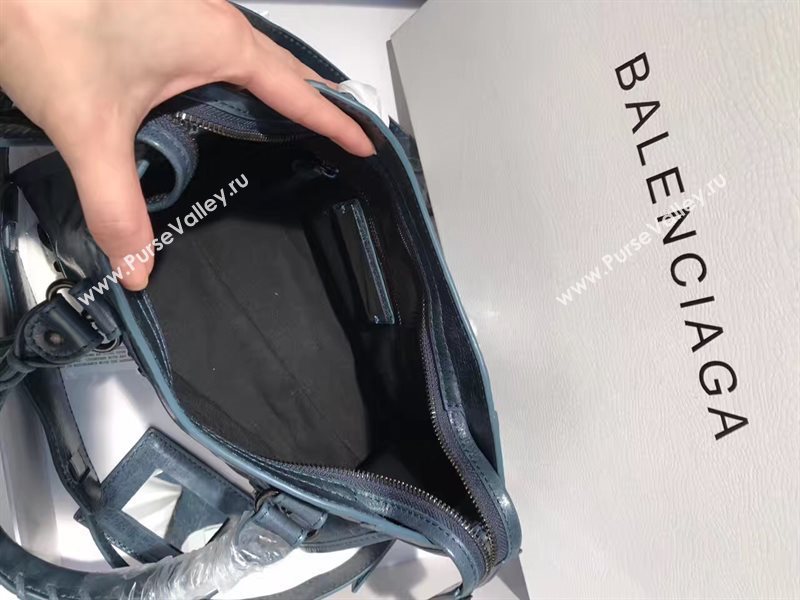 Balenciaga city small navy bag 4398
