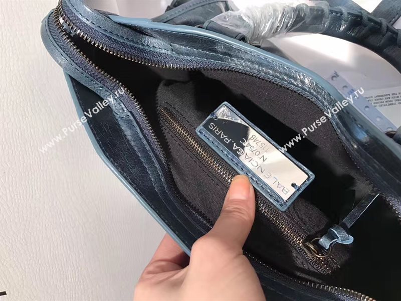 Balenciaga city small navy bag 4398