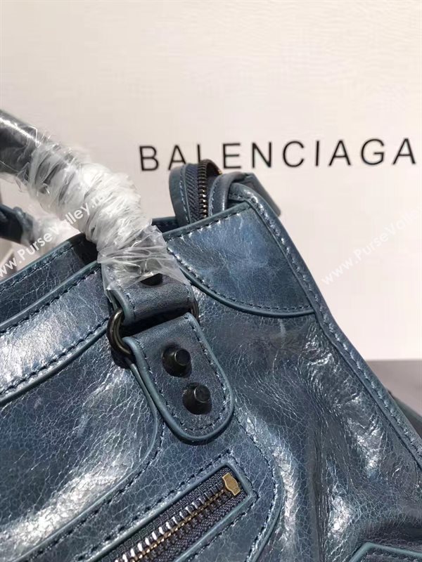 Balenciaga city small navy bag 4398