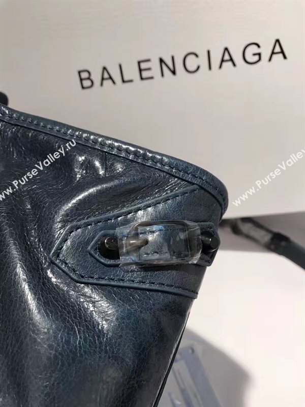 Balenciaga city small navy bag 4398