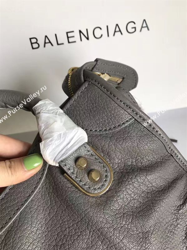 Balenciaga city gray goatskin mini bag 4399