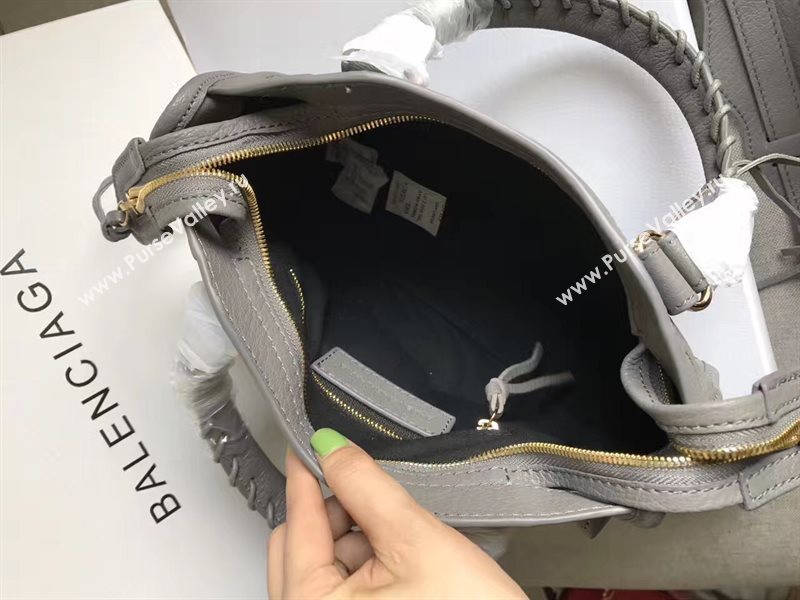 Balenciaga city gray goatskin mini bag 4399