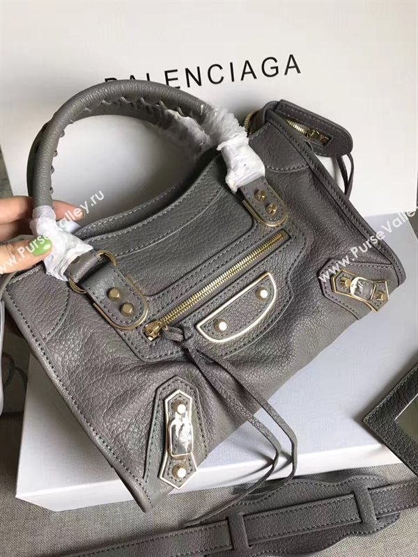 Balenciaga city gray goatskin mini bag 4399