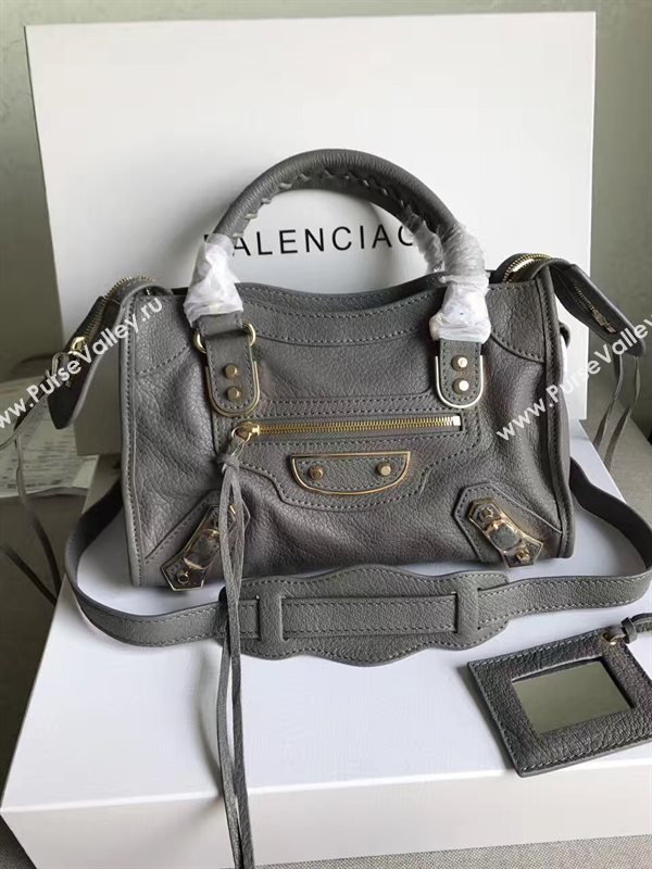 Balenciaga city gray goatskin mini bag 4399