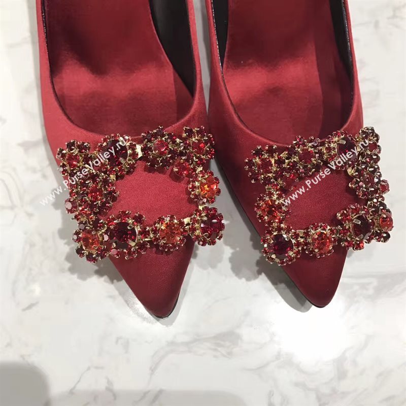 Roger Vivier RV 6.5 heels red sandals shoes 4302