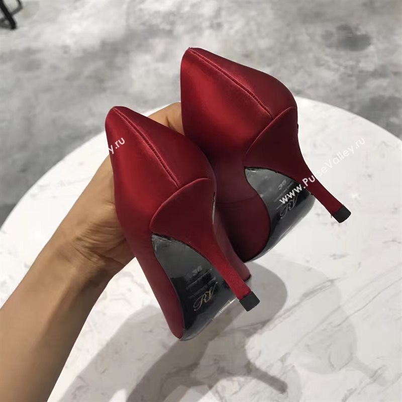 Roger Vivier RV 6.5 heels red sandals shoes 4302