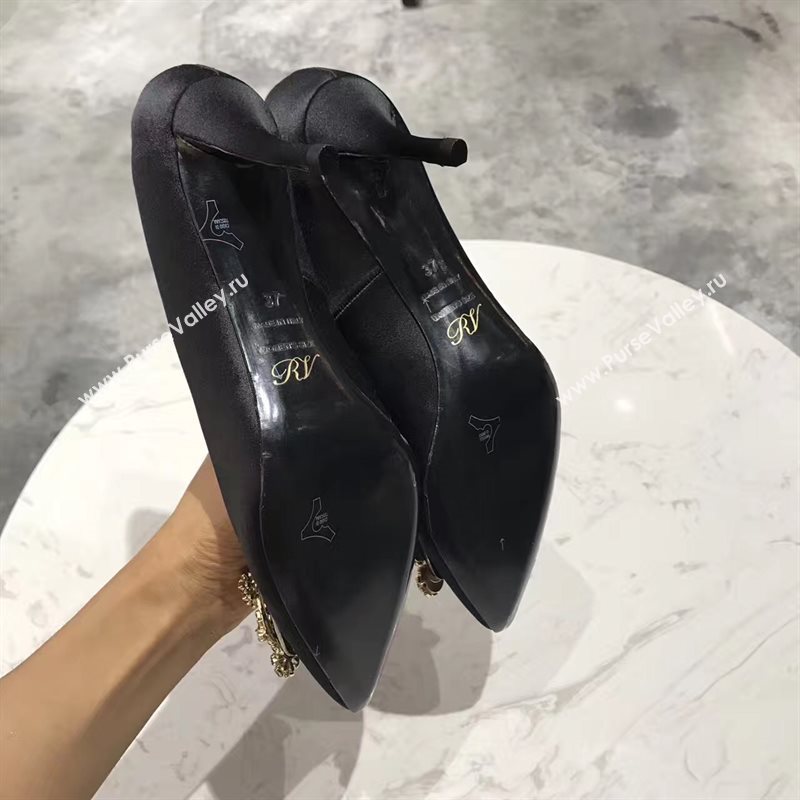 Roger Vivier RV 6.5 heels black sandals shoes 4303